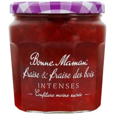 Bonne Maman Confiture intense fraises et fraises des bois, 335g