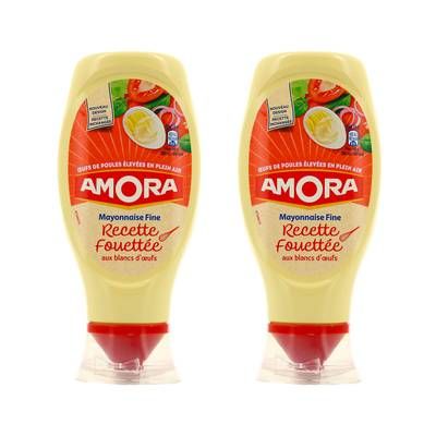 Amora Mayonnaise fine recette fouettée, Lot de 2x398g