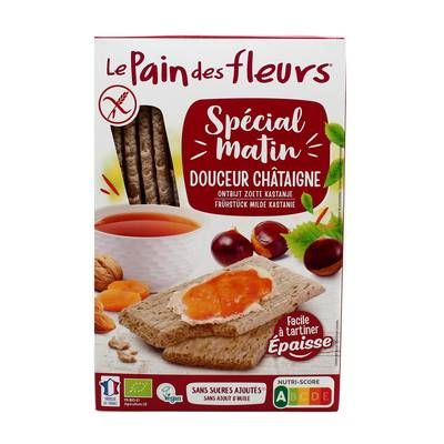Le pain des fleurs Tartine spécial matin Chataigne bio, 230g