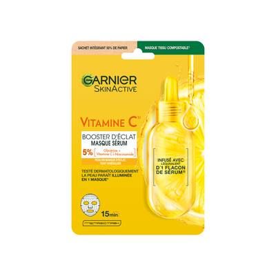 Garnier Masque tissu Vitamine C Booster d'éclat, 1 pièce