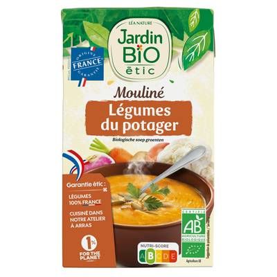 Jardin Bio Etic Soupe Mouliné de Légumes du Potager, 1L