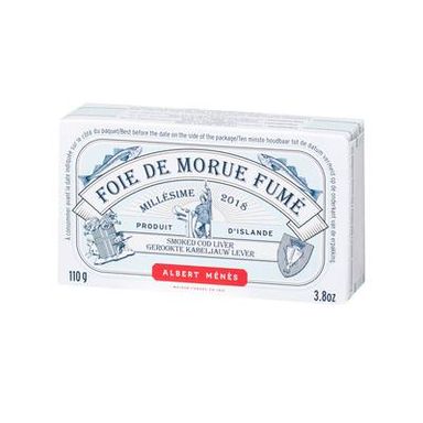 Albert Ménès Foie de morue fumé, 121g