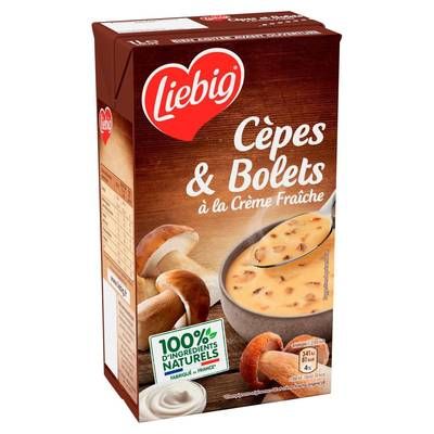 Liebig Soupe Cèpes et Bolets à la Crème Fraîche, 1L