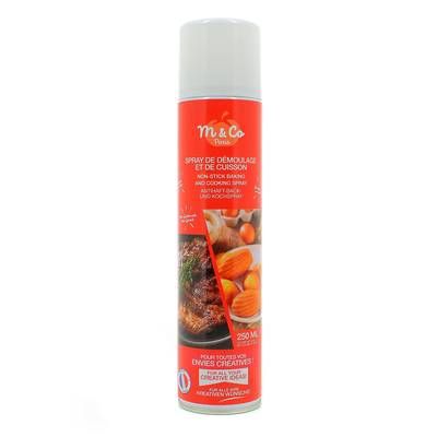M&Co Spray alimentaire de démoulage et de cuisson, 250ml