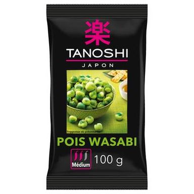 Tanoshi - Japon Pois wasabi médium crackers japonais, 100g