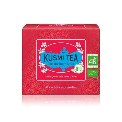Kusmi Tea Thé du matin N°24 bio - étui 20 sachets mousseline - 40gr, 20 sachets