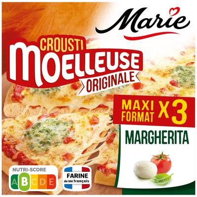 Marie Pizzas Margherita Mozzarella Tomate Basilic, 3x400g