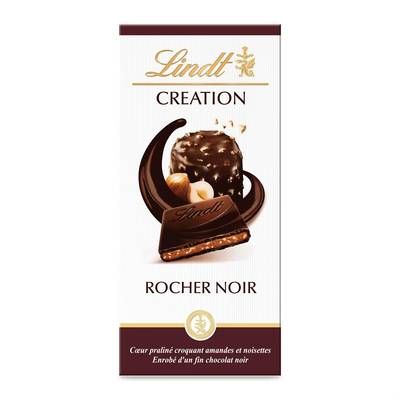 Lindt Chocolat création le rocher noir, 150g