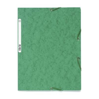 Exacompta Chemise plate à élastique 24 x 32 cm vert, 1  chemise