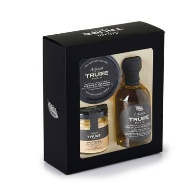 Artisan de la Truffe - Paris Coffret 3 produits truffés- Huile, Sel, Moutarde, 240g