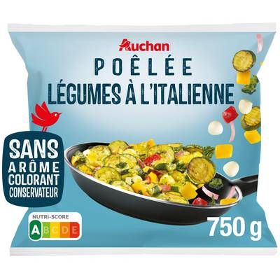 Auchan Poêlées légumes à l'italienne, 750g