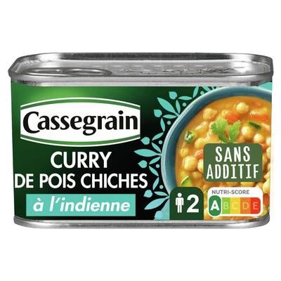 Cassegrain Curry de Pois Chiches à l'Indienne, 430g