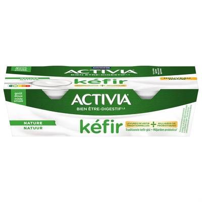 Activia Kéfir nature sans sucre ajouté, 2x150g