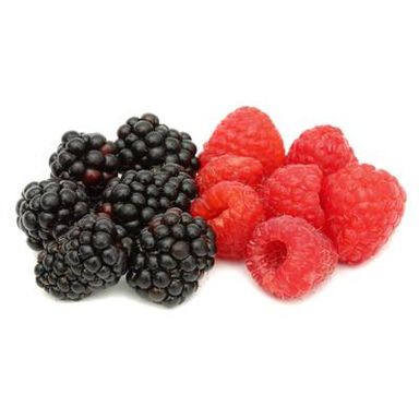 Fruits Rouges & Co Duo Framboise / Mûre + Coulis, Barquette de 290g