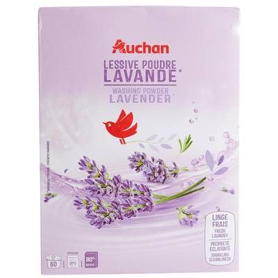 Auchan Lessive en poudre Lavande, 3kg
