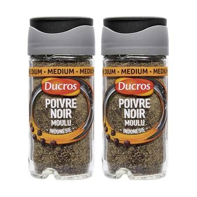 Ducros Poivre noir moulu, Lot de 2x38g