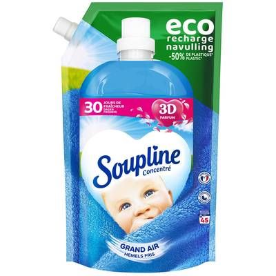 Soupline Recharge Adoucissant Grand Air 45 lavages, 1L