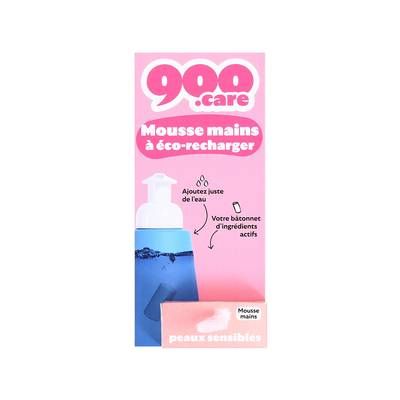 900Care Eco-recharge Mousse Mains Mousse Mains à Dissoudre, 360ml