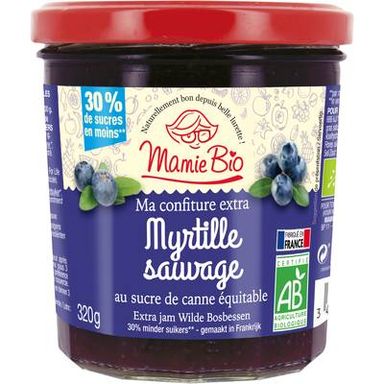 Mamie Bio Confiture extra de Myrtille bio, 320g