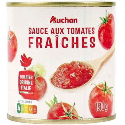 Auchan Sauce aux tomates fraîches, 190g