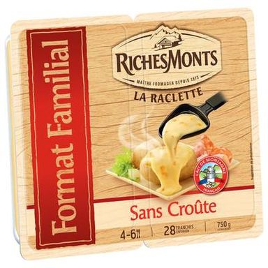 Richesmonts Raclette sans croute, 750g
