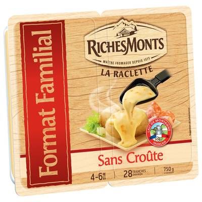 Richesmonts Raclette sans croute, 750g