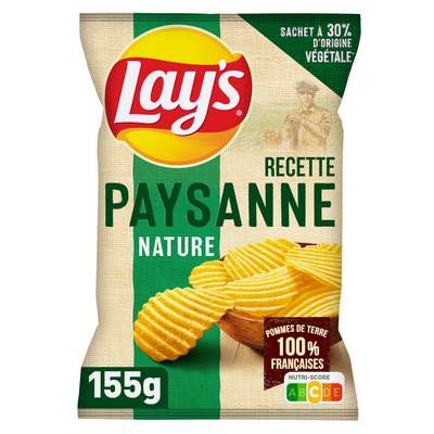 Lay's Chips Recette paysanne nature, 155g