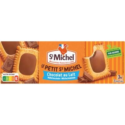 St Michel Biscuits cœur chocolat au lait, 132g