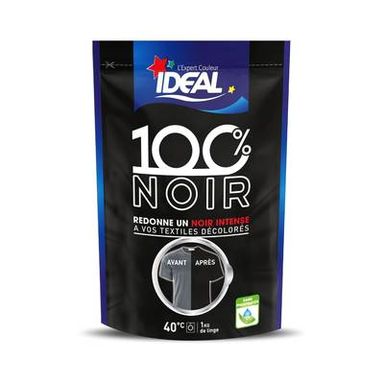 Idéal Teinture textile 100% noir, 400g