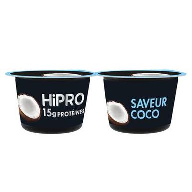 HiPRO Yaourt coco protéiné 0%mg, 2x160g