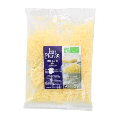 Lait Plaisirs Emmental Râpé, Bio, 70g