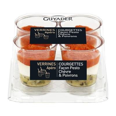 Guyader Verrines Courgette et Chevre, 4x40g