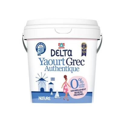 Delta Yaourt Grec Nature 0%mg, 1x1kg