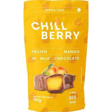 Chill Berry  Mangue enrobée de chocolat au lait, 150g