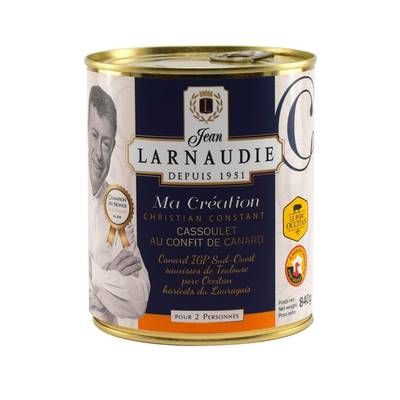 Larnaudie Cassoulet au Confit de Canard IGP du Sud Ouest et Saucisses de Toulouse, 840g