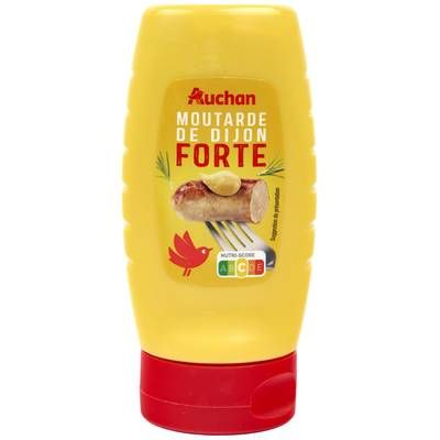 Auchan Moutarde de Dijon forte flacon souple, 265g
