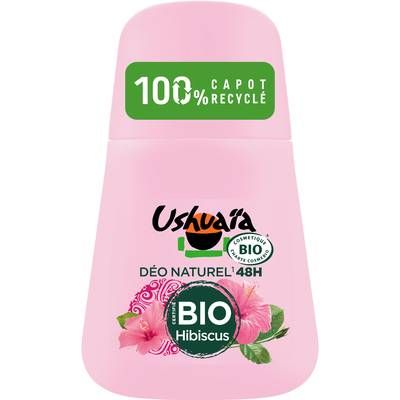 Ushuaïa Déodorant bille à l'Hibiscus bio, 50ml