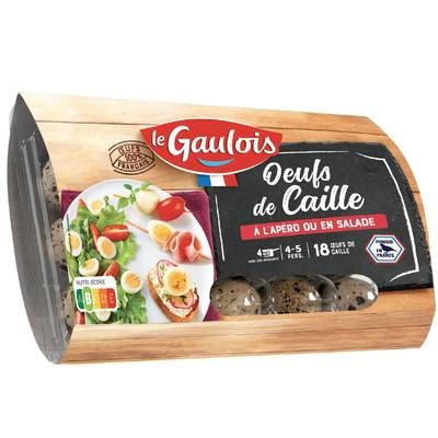 Le Gaulois Oeufs de Caille, 18 oeufs - 200g