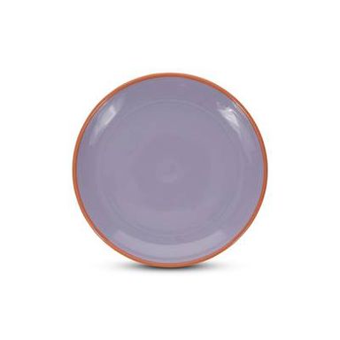 Collection Duo Assiette plate 18xH2,5cm violet/orange Duo, 1 pièce