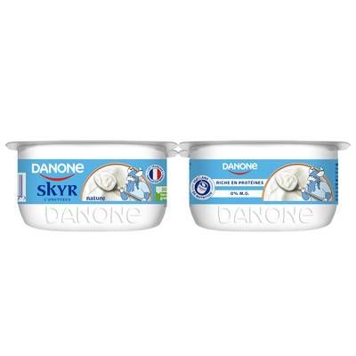 Les Danone Du Monde Skyr nature, 4x100g