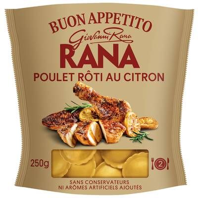 Giovanni Rana Ravioli Poulet Rôti au Citron, 250g