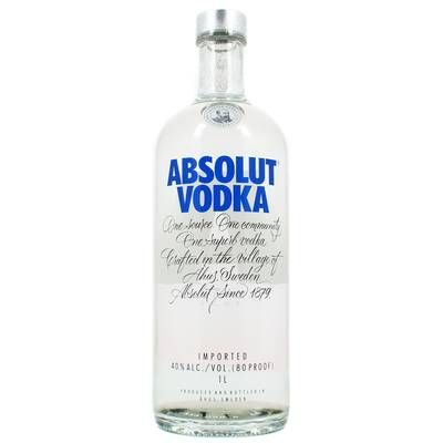 Absolut Vodka 40°, 1L