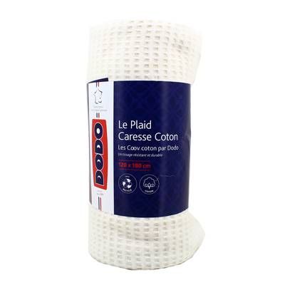 Dodo Plaid nature laine naturel, 120 x 180 cm