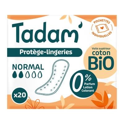 Tadam Protège-slips lingerie Normal format Pocket, 20 pièces