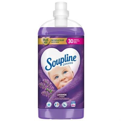 Soupline Adoucissant Concentré 3D Lavande, 1,35L