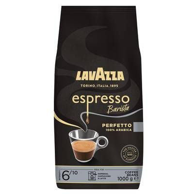 Lavazza Café en grains Espresso Barista Perfetto 100% arabica Perfetto, 1Kg