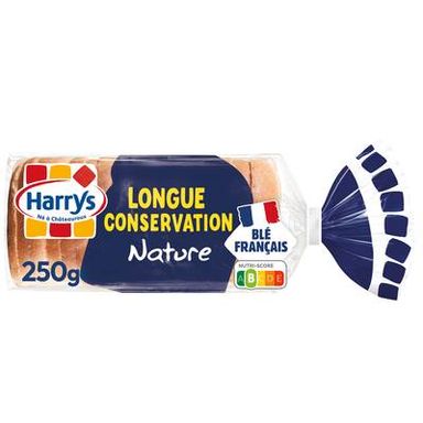 Harrys Pain de Mie Longue Conservation Nature, 16 tranches - 250g