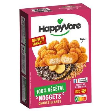 HappyVore Nuggets végétaux, 380g