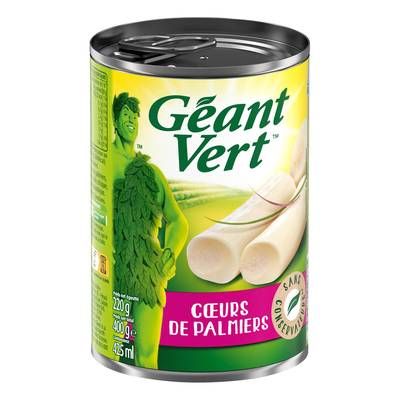 Géant Vert Coeurs de palmier, 220g