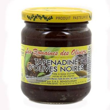 Les Domaines des Oliviers Tapenade d'olives noires, 190g